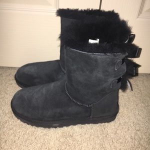 Bailey bows black UGG boots